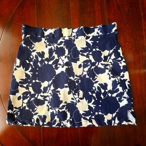 Rafaella Navy Blue and Cream Skort